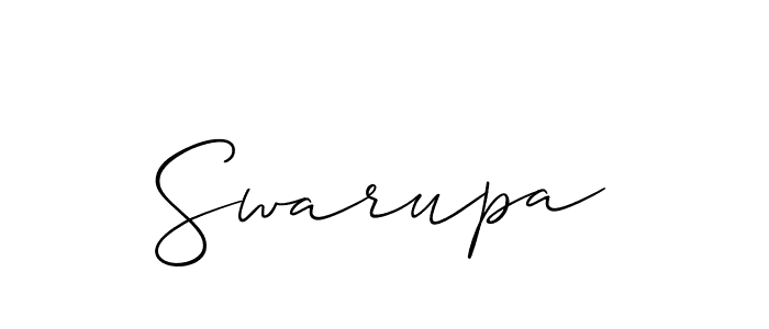 You should practise on your own different ways (Allison_Script) to write your name (Swarupa) in signature. don't let someone else do it for you. Swarupa signature style 2 images and pictures png