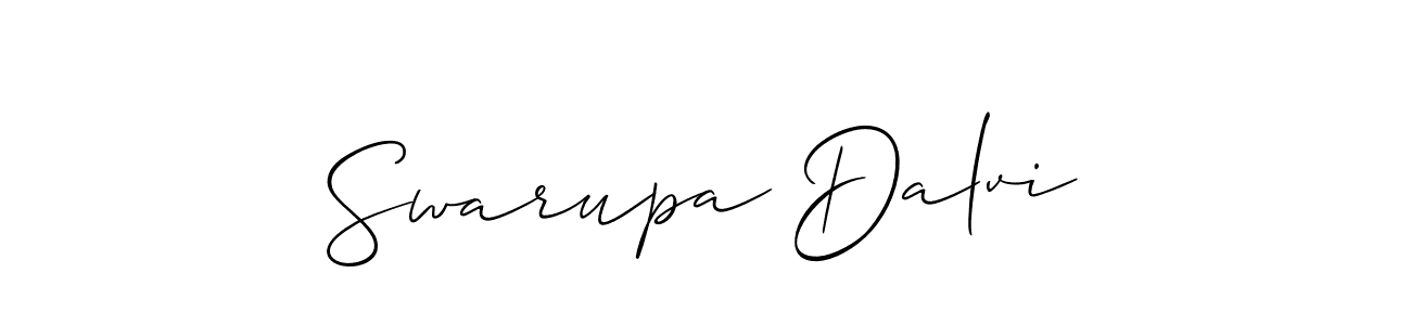 Design your own signature with our free online signature maker. With this signature software, you can create a handwritten (Allison_Script) signature for name Swarupa Dalvi. Swarupa Dalvi signature style 2 images and pictures png