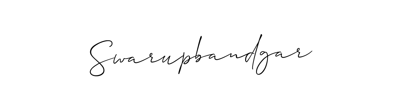 The best way (Allison_Script) to make a short signature is to pick only two or three words in your name. The name Swarupbandgar include a total of six letters. For converting this name. Swarupbandgar signature style 2 images and pictures png