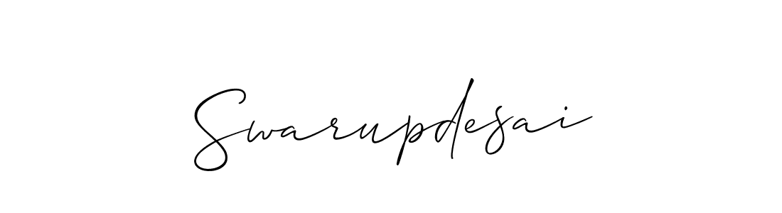 Create a beautiful signature design for name Swarupdesai. With this signature (Allison_Script) fonts, you can make a handwritten signature for free. Swarupdesai signature style 2 images and pictures png