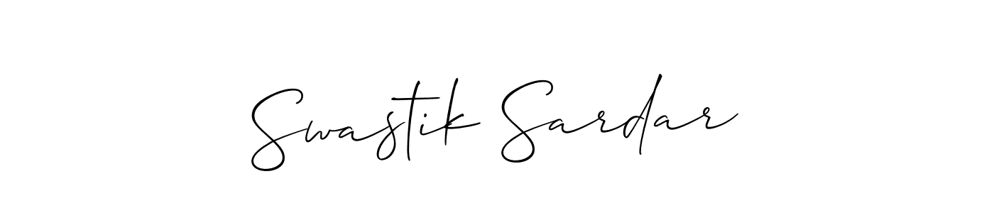 It looks lik you need a new signature style for name Swastik Sardar. Design unique handwritten (Allison_Script) signature with our free signature maker in just a few clicks. Swastik Sardar signature style 2 images and pictures png