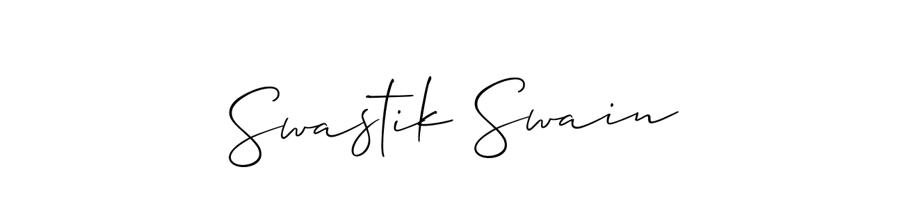 The best way (Allison_Script) to make a short signature is to pick only two or three words in your name. The name Swastik Swain include a total of six letters. For converting this name. Swastik Swain signature style 2 images and pictures png