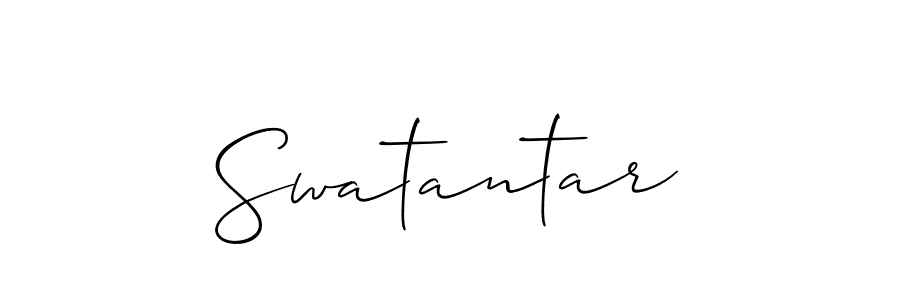 How to Draw Swatantar signature style? Allison_Script is a latest design signature styles for name Swatantar. Swatantar signature style 2 images and pictures png