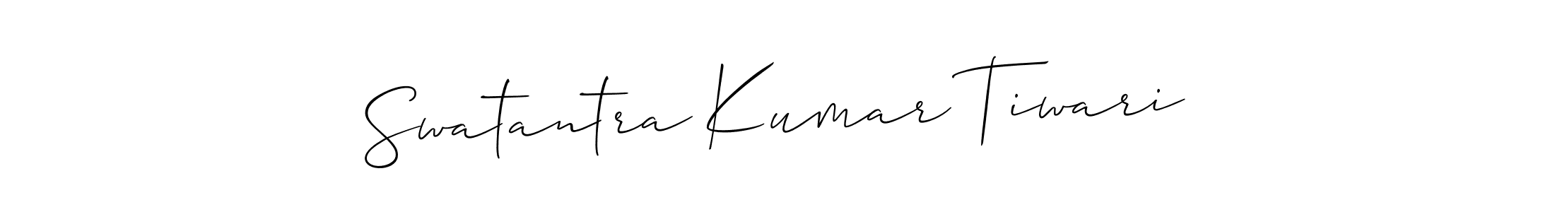 Use a signature maker to create a handwritten signature online. With this signature software, you can design (Allison_Script) your own signature for name Swatantra Kumar Tiwari. Swatantra Kumar Tiwari signature style 2 images and pictures png