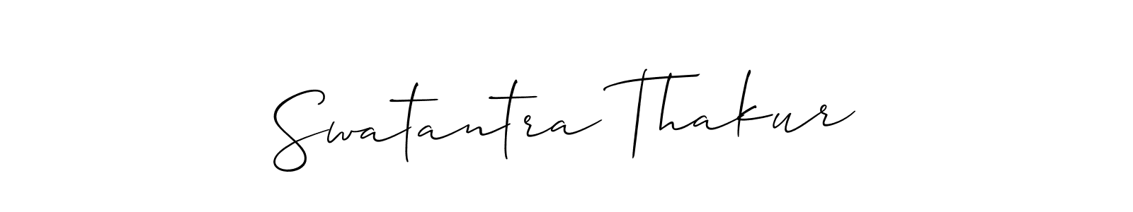 Also You can easily find your signature by using the search form. We will create Swatantra Thakur name handwritten signature images for you free of cost using Allison_Script sign style. Swatantra Thakur signature style 2 images and pictures png