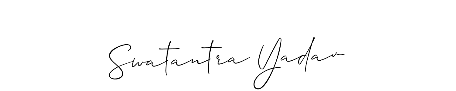 Make a short Swatantra Yadav signature style. Manage your documents anywhere anytime using Allison_Script. Create and add eSignatures, submit forms, share and send files easily. Swatantra Yadav signature style 2 images and pictures png