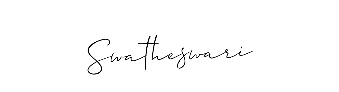 Make a beautiful signature design for name Swatheswari. With this signature (Allison_Script) style, you can create a handwritten signature for free. Swatheswari signature style 2 images and pictures png
