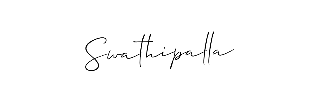 Create a beautiful signature design for name Swathipalla. With this signature (Allison_Script) fonts, you can make a handwritten signature for free. Swathipalla signature style 2 images and pictures png