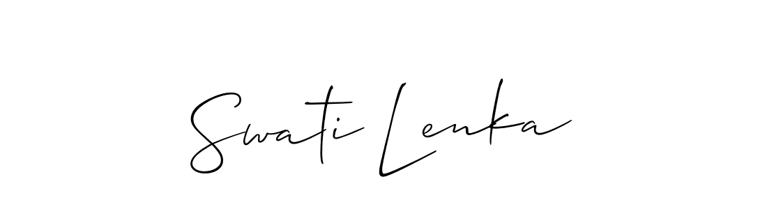 Once you've used our free online signature maker to create your best signature Allison_Script style, it's time to enjoy all of the benefits that Swati Lenka name signing documents. Swati Lenka signature style 2 images and pictures png