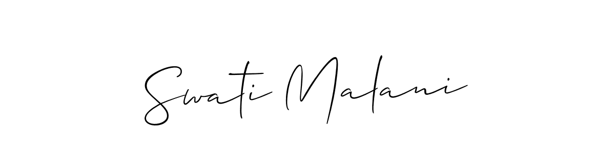Make a beautiful signature design for name Swati Malani. Use this online signature maker to create a handwritten signature for free. Swati Malani signature style 2 images and pictures png