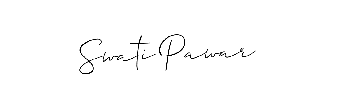 How to Draw Swati Pawar signature style? Allison_Script is a latest design signature styles for name Swati Pawar. Swati Pawar signature style 2 images and pictures png