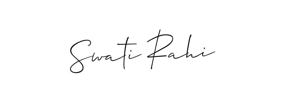 It looks lik you need a new signature style for name Swati Rahi. Design unique handwritten (Allison_Script) signature with our free signature maker in just a few clicks. Swati Rahi signature style 2 images and pictures png