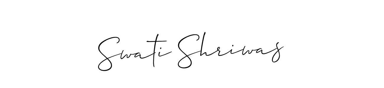 How to Draw Swati Shriwas signature style? Allison_Script is a latest design signature styles for name Swati Shriwas. Swati Shriwas signature style 2 images and pictures png