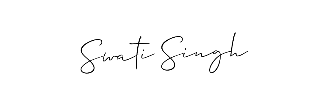 Best and Professional Signature Style for Swati Singh. Allison_Script Best Signature Style Collection. Swati Singh signature style 2 images and pictures png