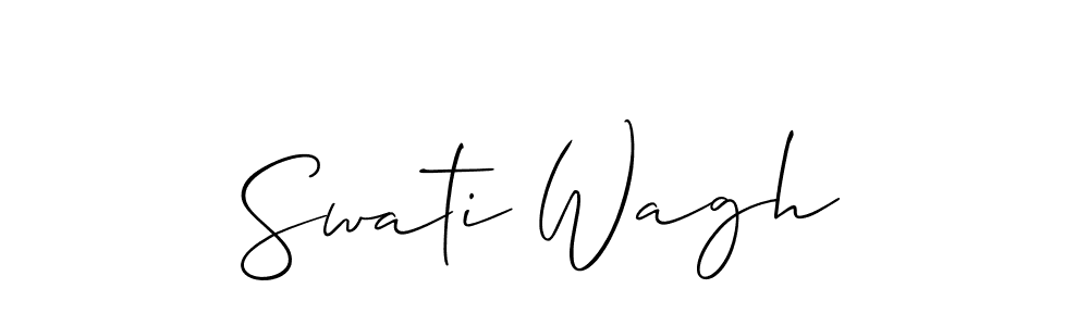 How to make Swati Wagh signature? Allison_Script is a professional autograph style. Create handwritten signature for Swati Wagh name. Swati Wagh signature style 2 images and pictures png