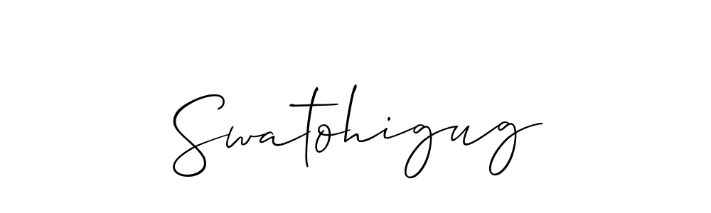 Make a beautiful signature design for name Swatohigug. Use this online signature maker to create a handwritten signature for free. Swatohigug signature style 2 images and pictures png