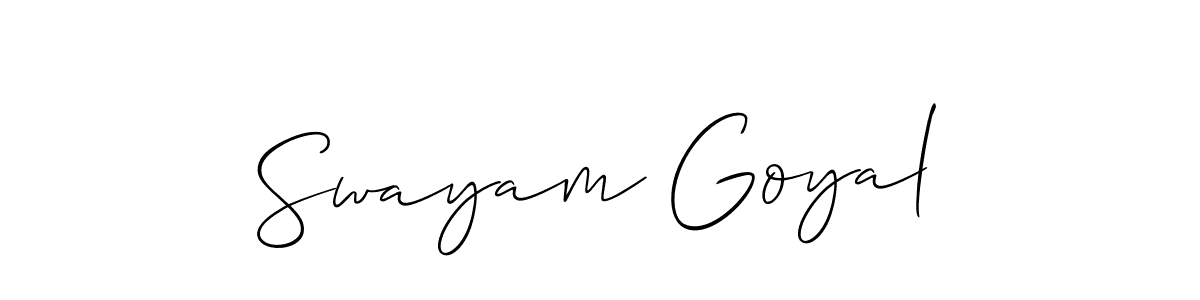 Here are the top 10 professional signature styles for the name Swayam Goyal. These are the best autograph styles you can use for your name. Swayam Goyal signature style 2 images and pictures png