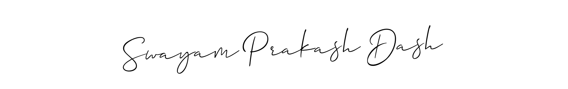 How to make Swayam Prakash Dash name signature. Use Allison_Script style for creating short signs online. This is the latest handwritten sign. Swayam Prakash Dash signature style 2 images and pictures png