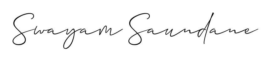 Explore multiple handwriting variations for Swayam Saundane including this stunning Allison_Script design. Free to use across all platforms. Swayam Saundane signature style 2 images and pictures png