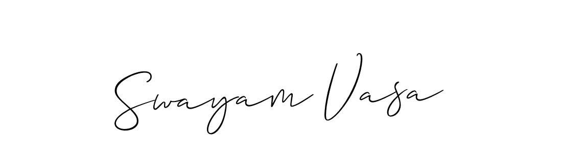 Make a beautiful signature design for name Swayam Vasa. Use this online signature maker to create a handwritten signature for free. Swayam Vasa signature style 2 images and pictures png