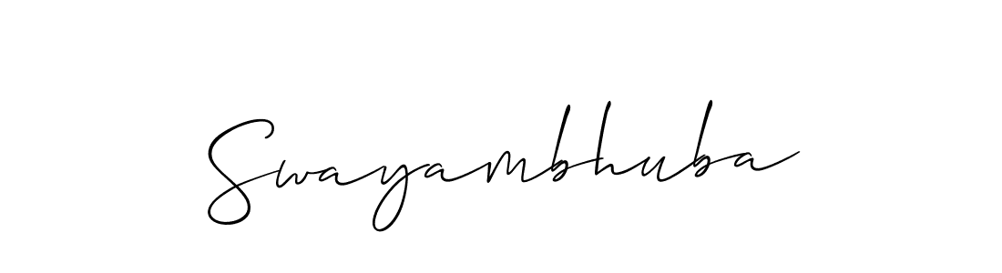 Once you've used our free online signature maker to create your best signature Allison_Script style, it's time to enjoy all of the benefits that Swayambhuba name signing documents. Swayambhuba signature style 2 images and pictures png