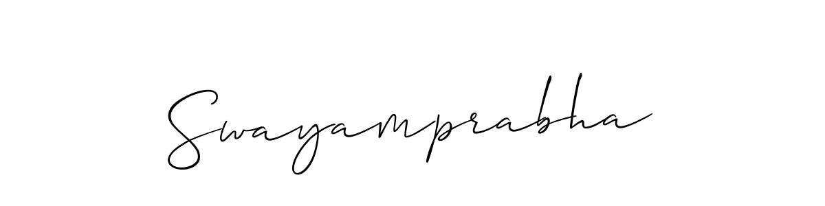 This is the best signature style for the Swayamprabha name. Also you like these signature font (Allison_Script). Mix name signature. Swayamprabha signature style 2 images and pictures png