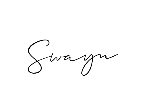 Similarly Allison_Script is the best handwritten signature design. Signature creator online .You can use it as an online autograph creator for name Swayn. Swayn signature style 2 images and pictures png