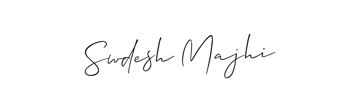 The best way (Allison_Script) to make a short signature is to pick only two or three words in your name. The name Swdesh Majhi include a total of six letters. For converting this name. Swdesh Majhi signature style 2 images and pictures png