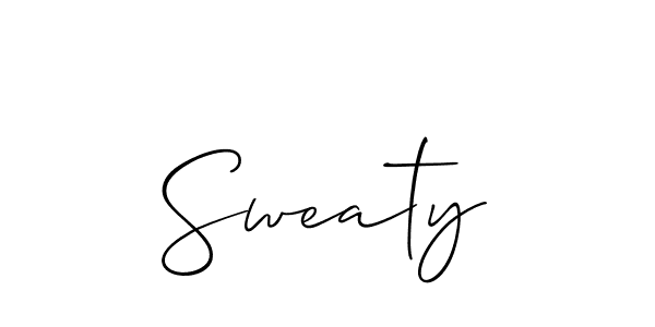 How to make Sweaty signature? Allison_Script is a professional autograph style. Create handwritten signature for Sweaty name. Sweaty signature style 2 images and pictures png