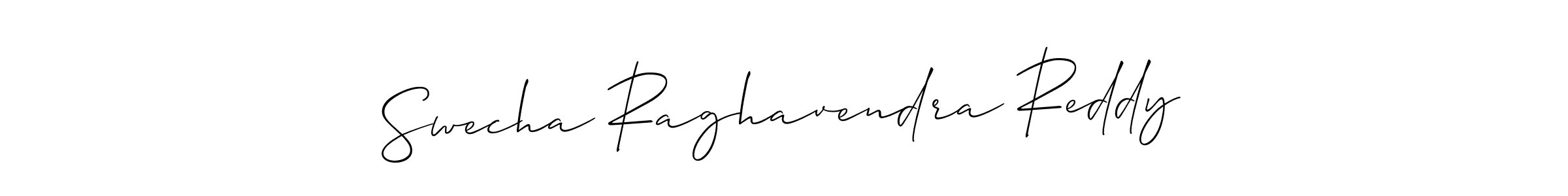 Make a beautiful signature design for name Swecha Raghavendra Reddy. With this signature (Allison_Script) style, you can create a handwritten signature for free. Swecha Raghavendra Reddy signature style 2 images and pictures png