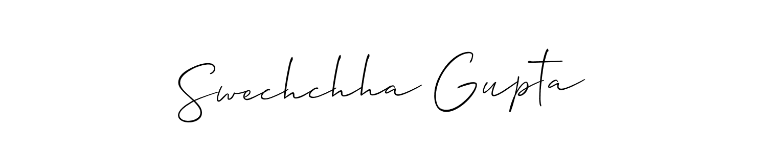 It looks lik you need a new signature style for name Swechchha Gupta. Design unique handwritten (Allison_Script) signature with our free signature maker in just a few clicks. Swechchha Gupta signature style 2 images and pictures png