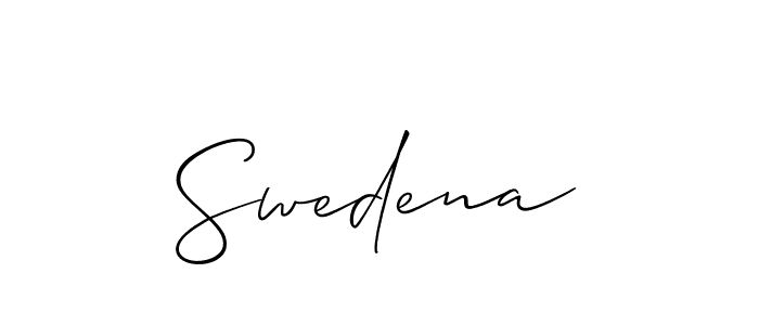 Here are the top 10 professional signature styles for the name Swedena. These are the best autograph styles you can use for your name. Swedena signature style 2 images and pictures png