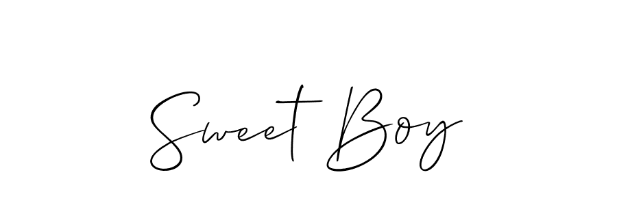 Design your own signature with our free online signature maker. With this signature software, you can create a handwritten (Allison_Script) signature for name Sweet Boy. Sweet Boy signature style 2 images and pictures png