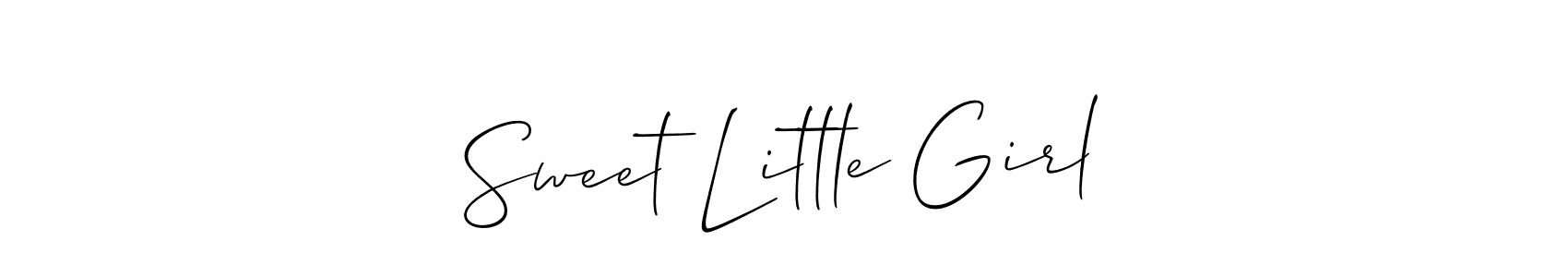 It looks lik you need a new signature style for name Sweet Little Girl. Design unique handwritten (Allison_Script) signature with our free signature maker in just a few clicks. Sweet Little Girl signature style 2 images and pictures png