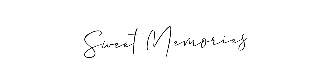 The best way (Allison_Script) to make a short signature is to pick only two or three words in your name. The name Sweet Memories include a total of six letters. For converting this name. Sweet Memories signature style 2 images and pictures png