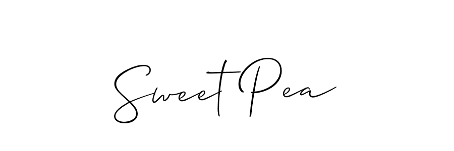 Make a beautiful signature design for name Sweet Pea. With this signature (Allison_Script) style, you can create a handwritten signature for free. Sweet Pea signature style 2 images and pictures png