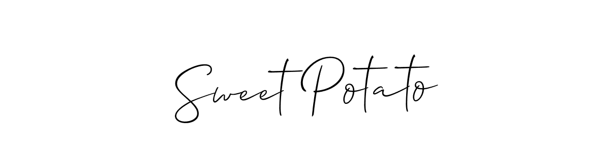 if you are searching for the best signature style for your name Sweet Potato. so please give up your signature search. here we have designed multiple signature styles  using Allison_Script. Sweet Potato signature style 2 images and pictures png