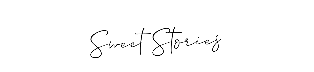 Best and Professional Signature Style for Sweet Stories. Allison_Script Best Signature Style Collection. Sweet Stories signature style 2 images and pictures png