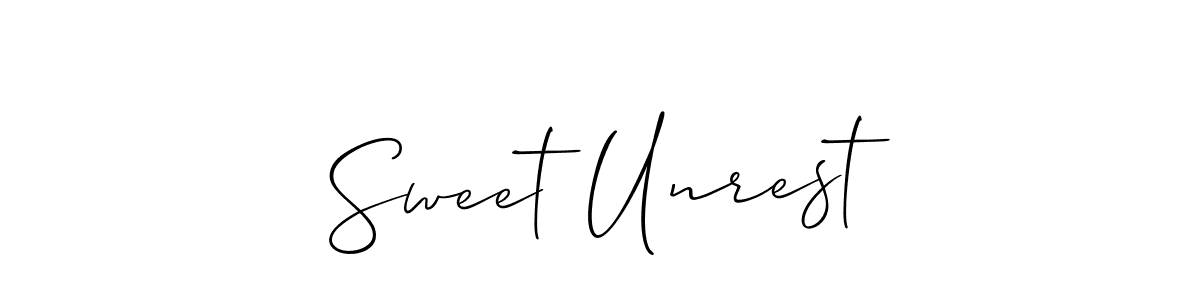Make a beautiful signature design for name Sweet Unrest. Use this online signature maker to create a handwritten signature for free. Sweet Unrest signature style 2 images and pictures png