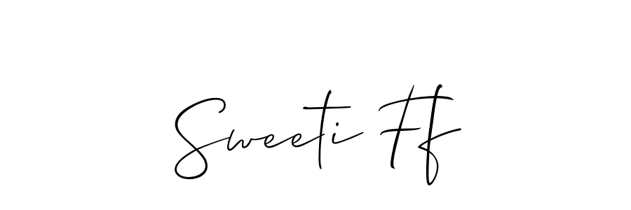Similarly Allison_Script is the best handwritten signature design. Signature creator online .You can use it as an online autograph creator for name Sweeti Ff. Sweeti Ff signature style 2 images and pictures png