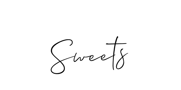 How to make Sweets signature? Allison_Script is a professional autograph style. Create handwritten signature for Sweets name. Sweets signature style 2 images and pictures png