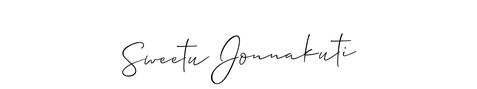 Once you've used our free online signature maker to create your best signature Allison_Script style, it's time to enjoy all of the benefits that Sweetu Jonnakuti name signing documents. Sweetu Jonnakuti signature style 2 images and pictures png