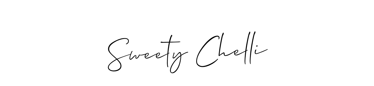 Create a beautiful signature design for name Sweety Chelli. With this signature (Allison_Script) fonts, you can make a handwritten signature for free. Sweety Chelli signature style 2 images and pictures png