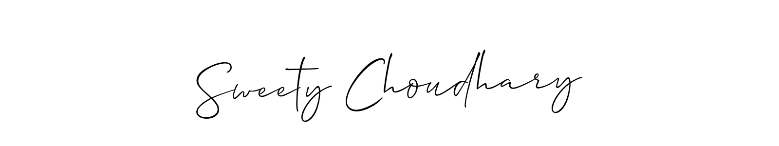 Similarly Allison_Script is the best handwritten signature design. Signature creator online .You can use it as an online autograph creator for name Sweety Choudhary. Sweety Choudhary signature style 2 images and pictures png