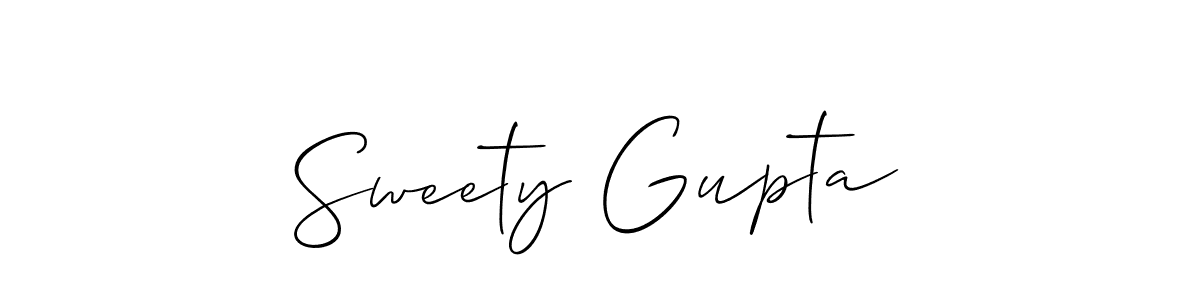 Make a short Sweety Gupta signature style. Manage your documents anywhere anytime using Allison_Script. Create and add eSignatures, submit forms, share and send files easily. Sweety Gupta signature style 2 images and pictures png