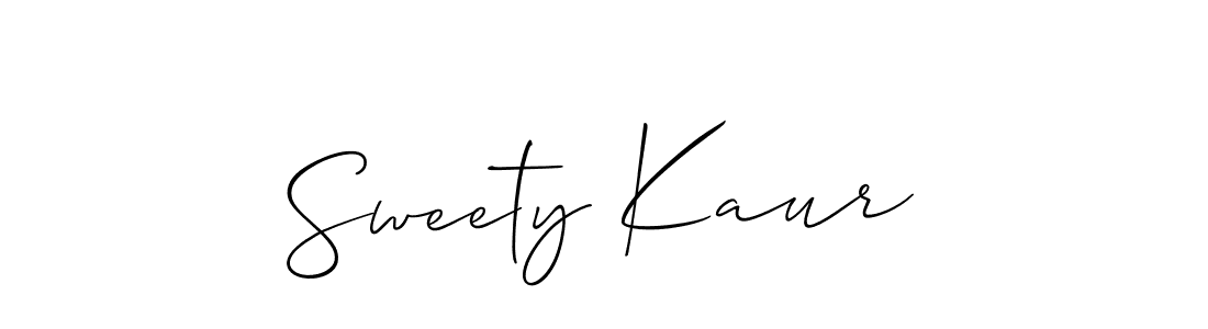 Sweety Kaur stylish signature style. Best Handwritten Sign (Allison_Script) for my name. Handwritten Signature Collection Ideas for my name Sweety Kaur. Sweety Kaur signature style 2 images and pictures png