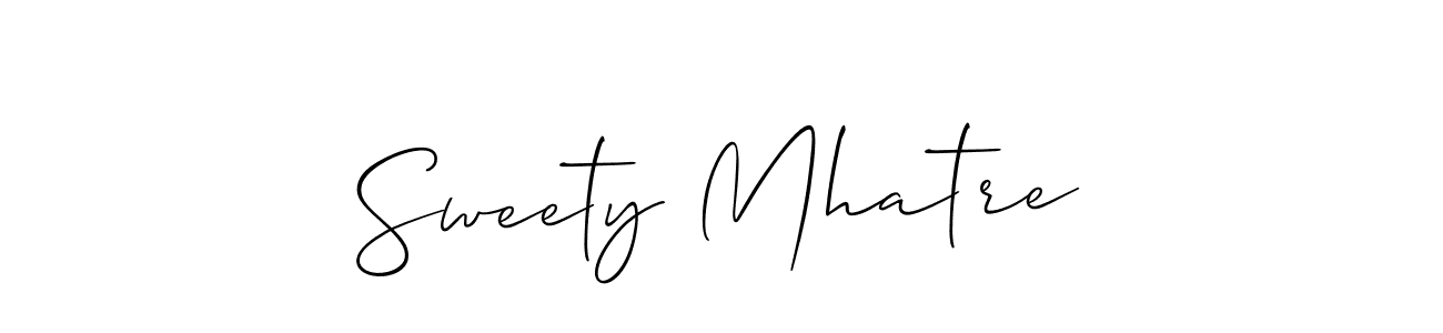 Once you've used our free online signature maker to create your best signature Allison_Script style, it's time to enjoy all of the benefits that Sweety Mhatre name signing documents. Sweety Mhatre signature style 2 images and pictures png