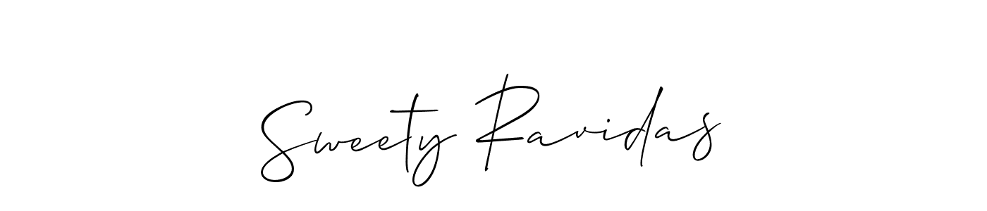 Also You can easily find your signature by using the search form. We will create Sweety Ravidas name handwritten signature images for you free of cost using Allison_Script sign style. Sweety Ravidas signature style 2 images and pictures png