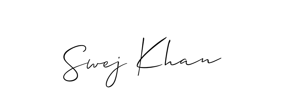 This is the best signature style for the Swej Khan name. Also you like these signature font (Allison_Script). Mix name signature. Swej Khan signature style 2 images and pictures png