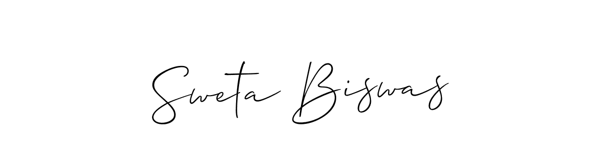 This is the best signature style for the Sweta Biswas name. Also you like these signature font (Allison_Script). Mix name signature. Sweta Biswas signature style 2 images and pictures png